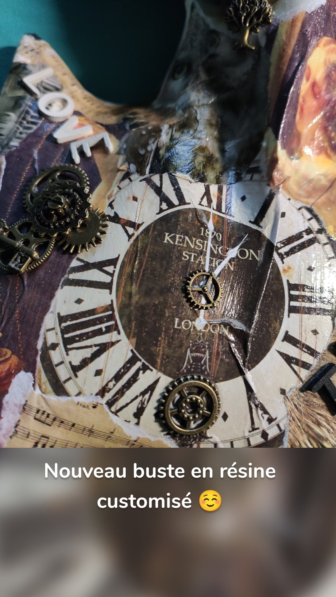 Nouveau buste en résine customisé ☺️