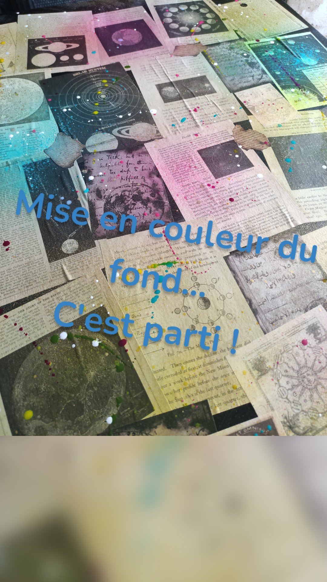 Mise en couleur du fond...
C'est parti ! 