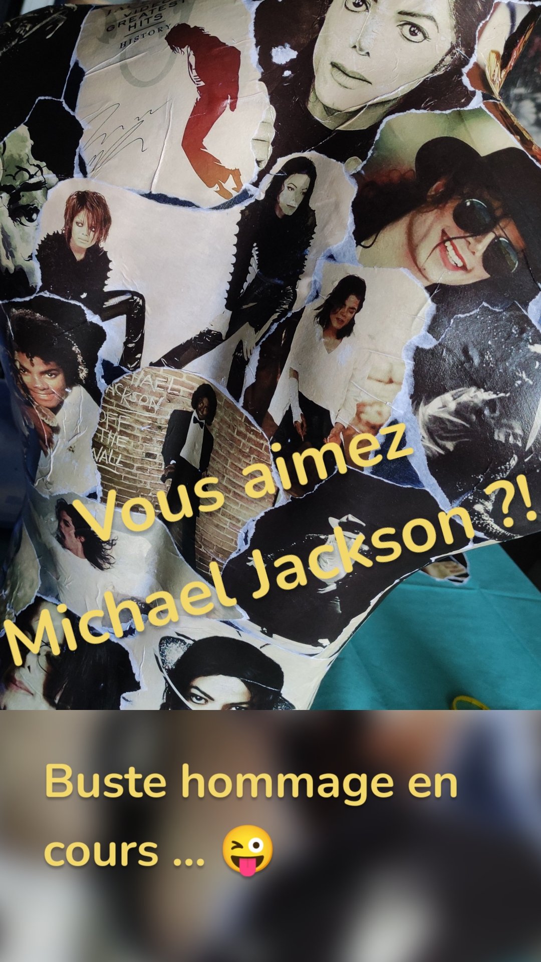 Vous aimez Michael Jackson ?! Buste hommage en cours ... 😜